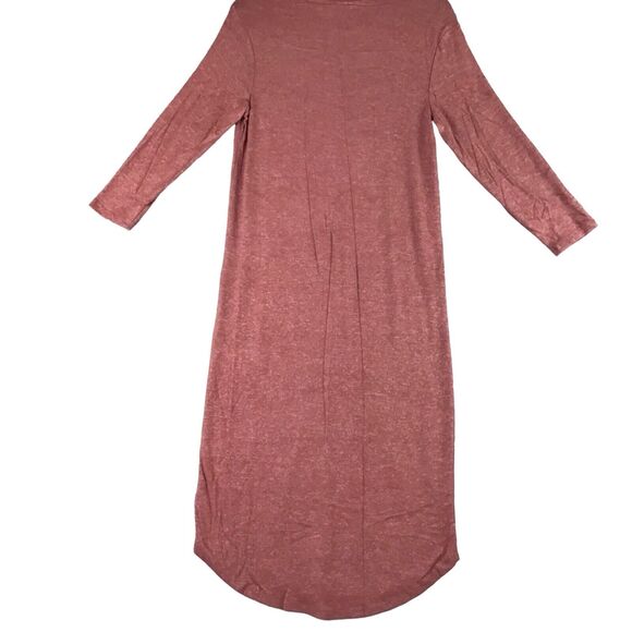 Bobeau Women’s Sweater Dress M Brick Red Cowl Neck Built-In Face Cover NWOT - Picture 12 of 14